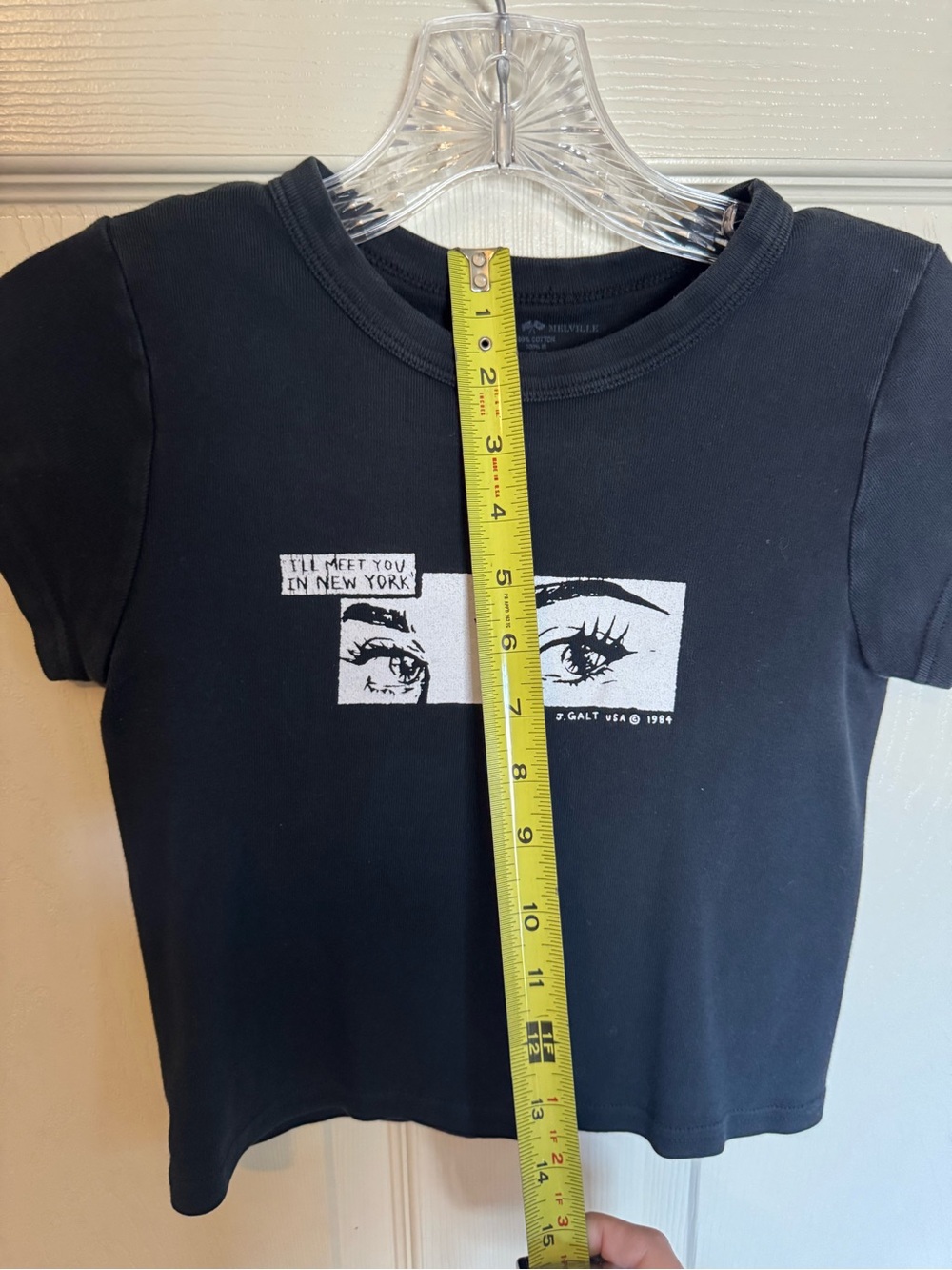 Brandy Melville John Galt Meet Me in New York baby tee - Picture 5 of 5